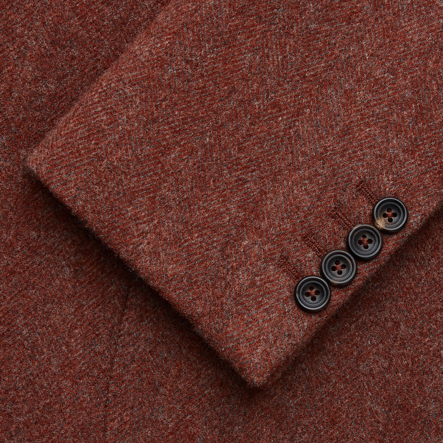 View 4 of product Red Lambswool Herringbone Bern Blazer