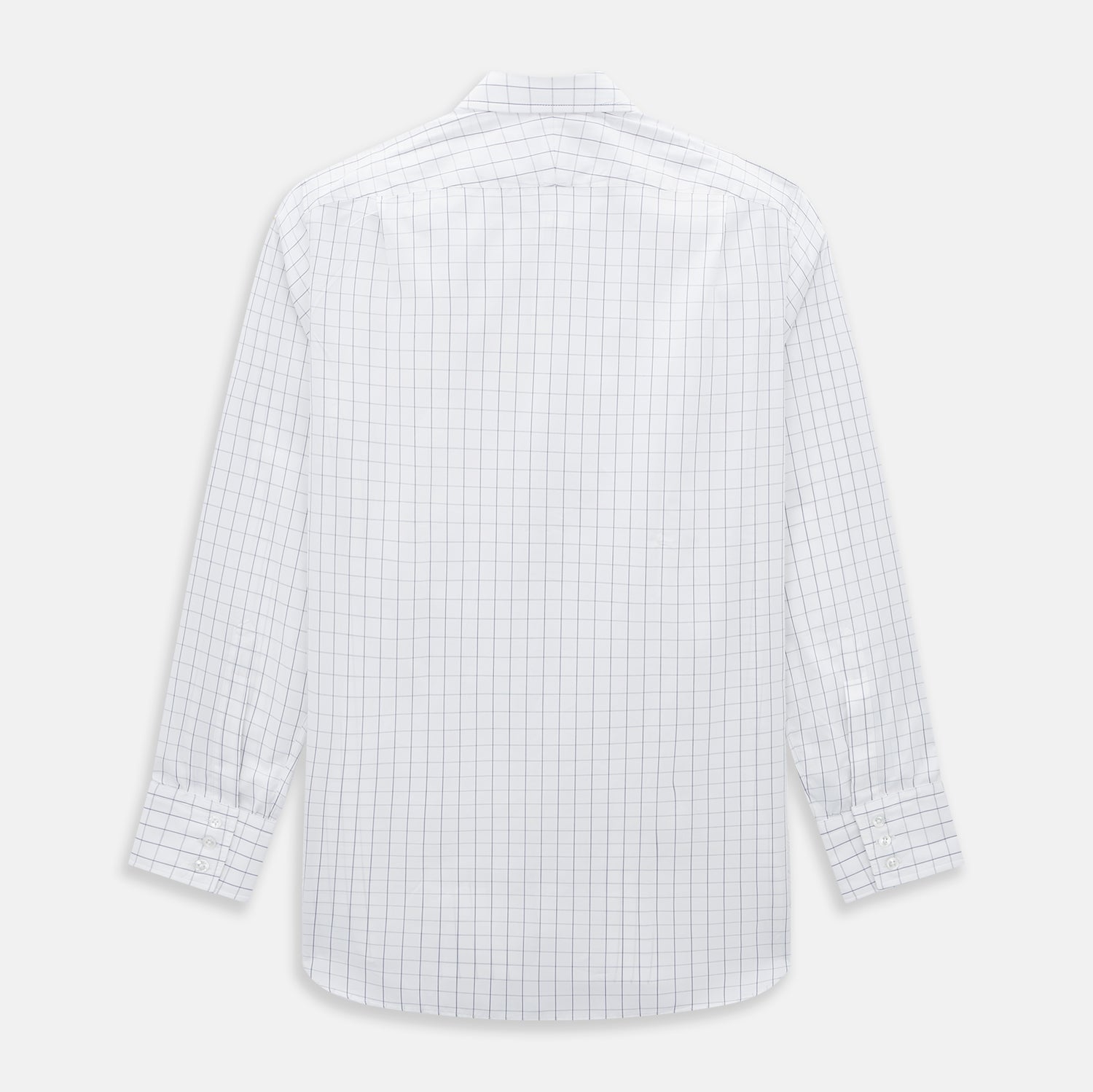 View 3 of product Navy Blue  Hairline Multi Stripe Mayfair Shirt