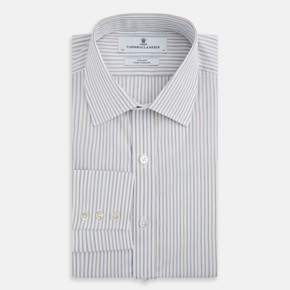 Multicoloured Music Stripe Mayfair Shirt