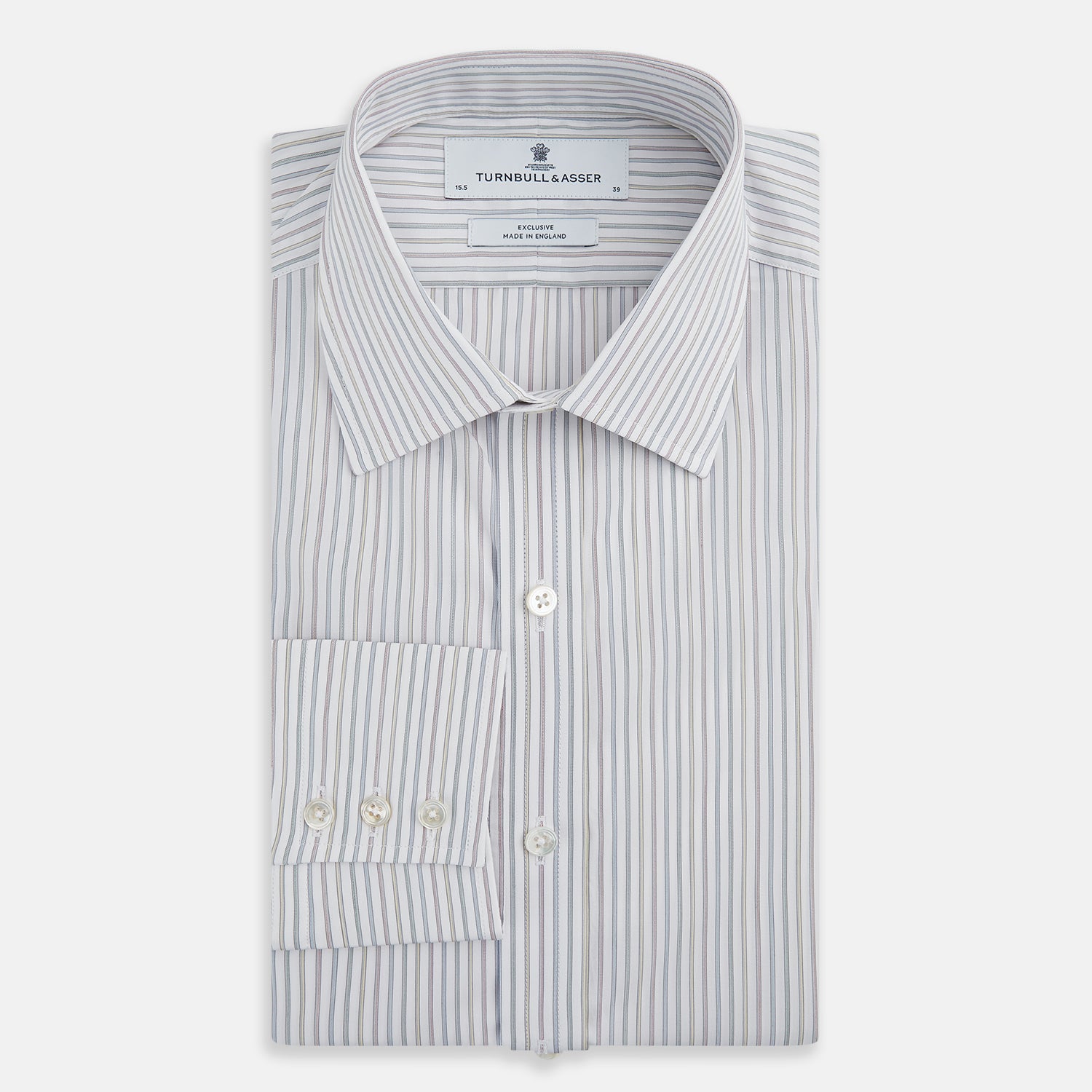 View 5 of product Multicoloured Music Stripe Mayfair Shirt