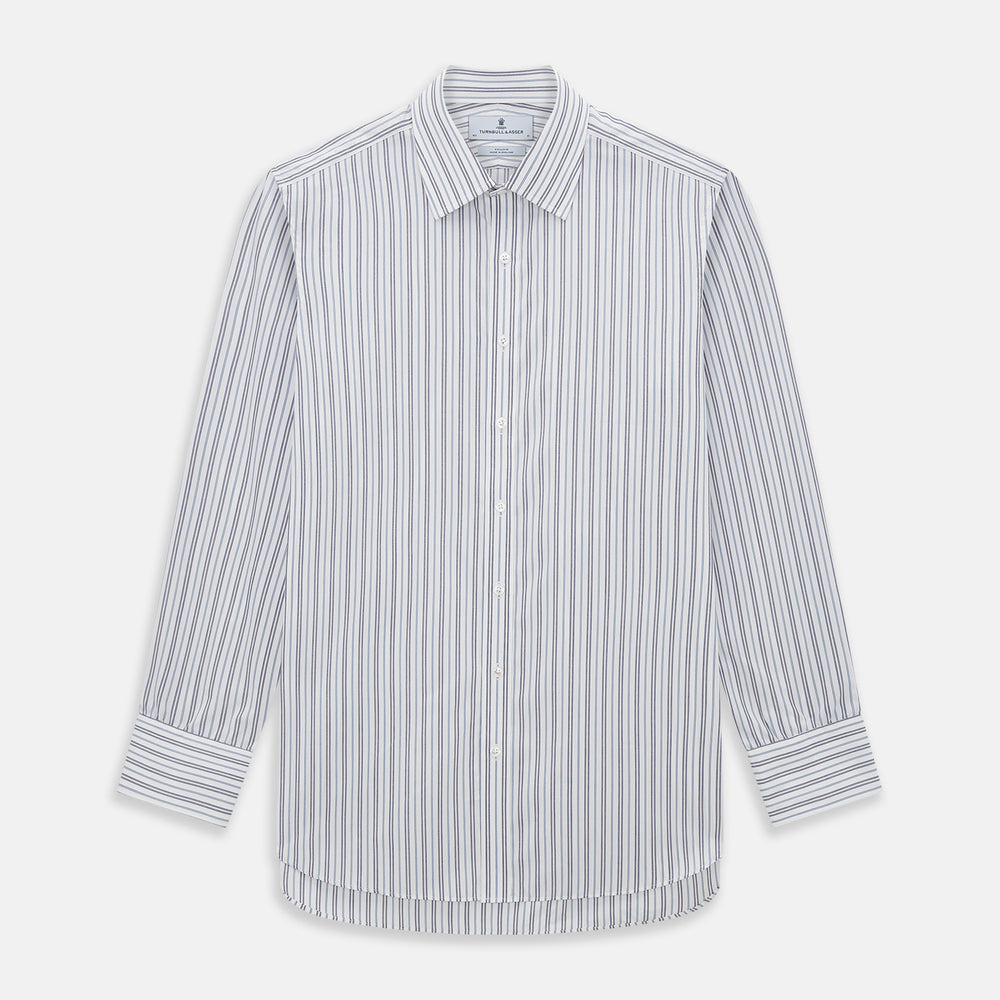 Navy Multi Stripe Mayfair Shirt