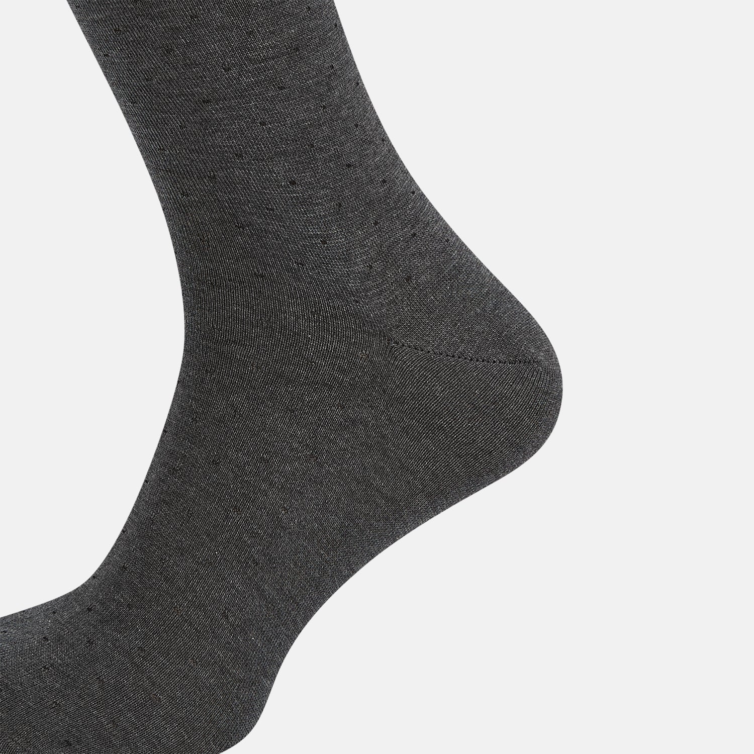 View 4 of product Dark Steel/Navy Polka Dot Mid-Length Socks