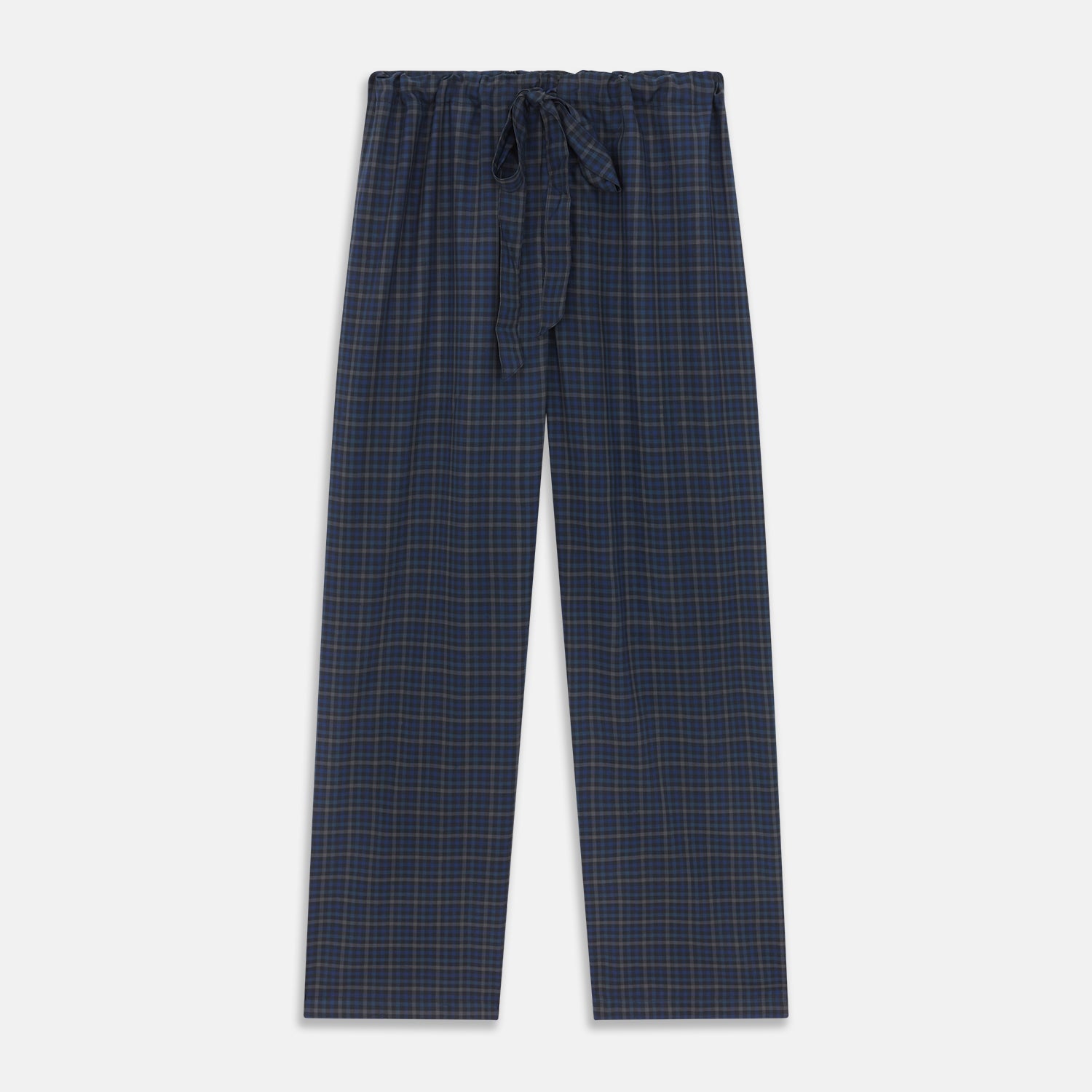 Blue Multi Check Wool Quin Pyjama Set