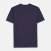 View 4 of product Navy Davey Cotton T-Shirt