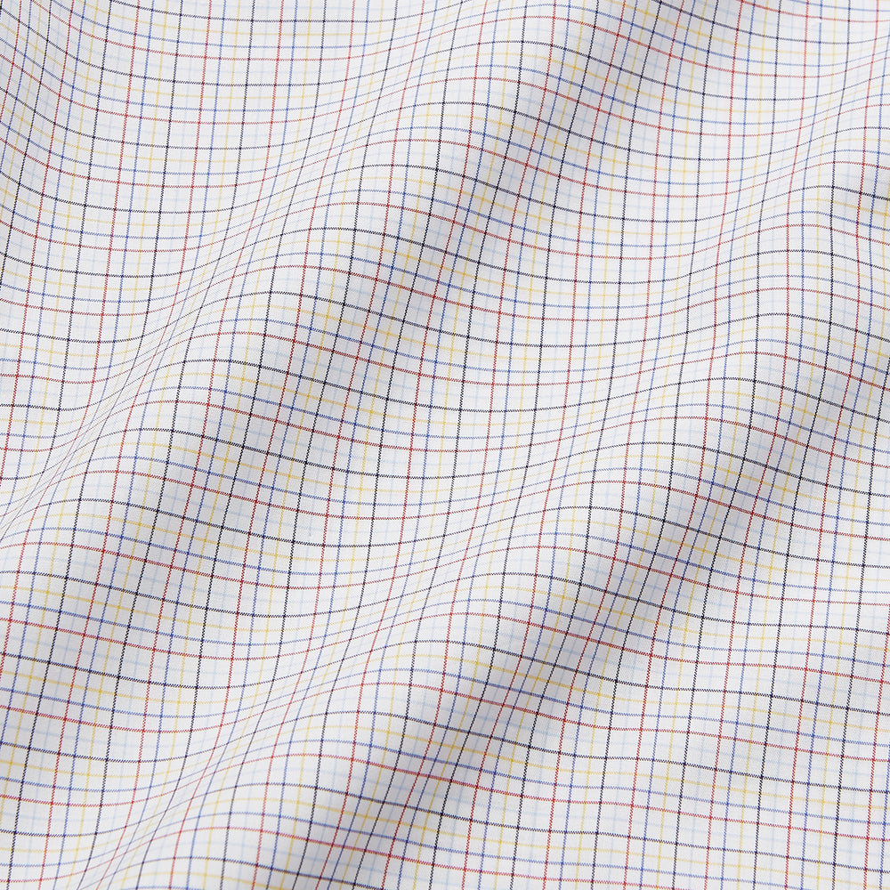 Red Multi Check Regular Fit Mayfair Shirt
