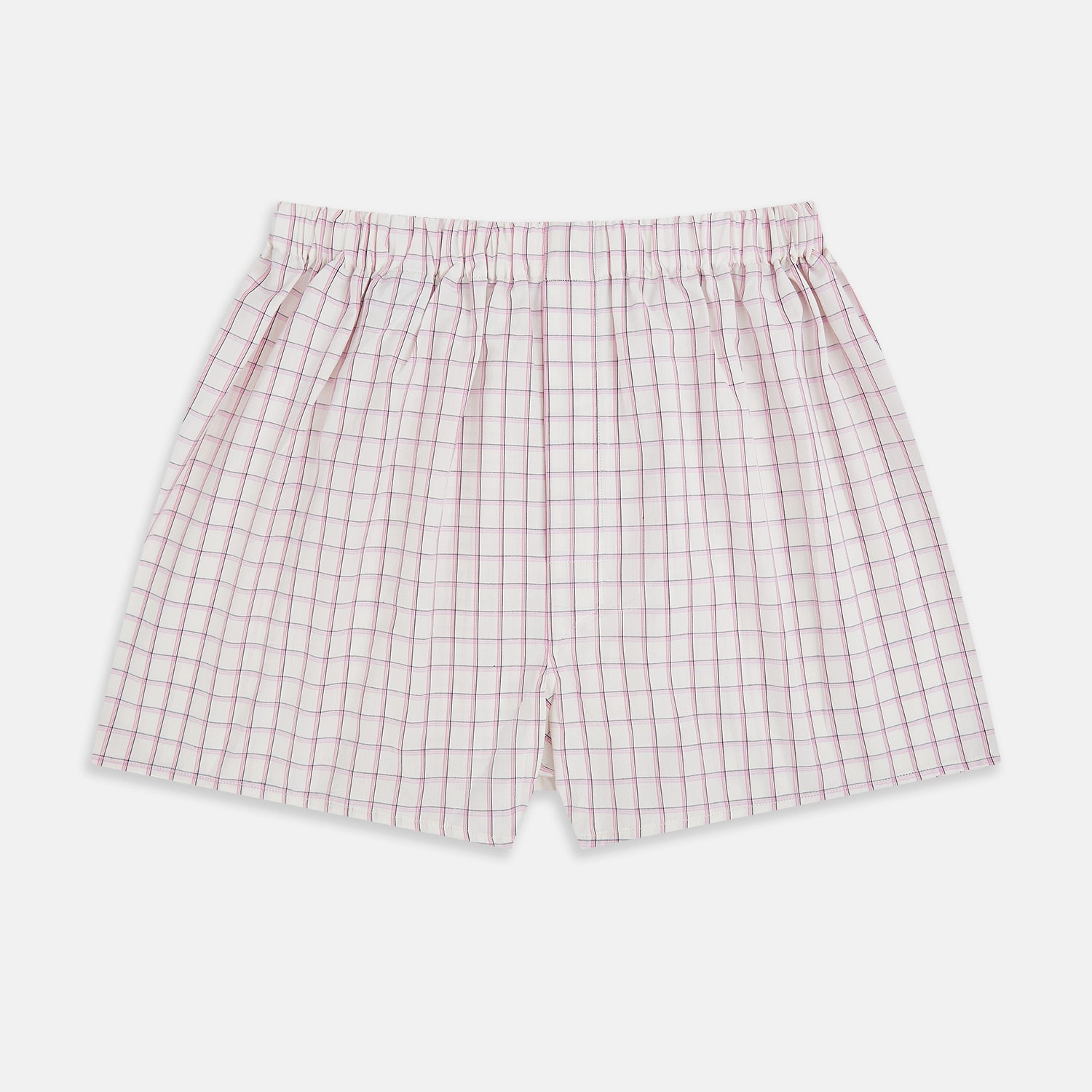 View 1 of product Pink Graph Check Godfrey Boxer Shorts