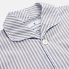 View 4 of product Pale Blue Multi Stripe Cotton Quin Pyjamas