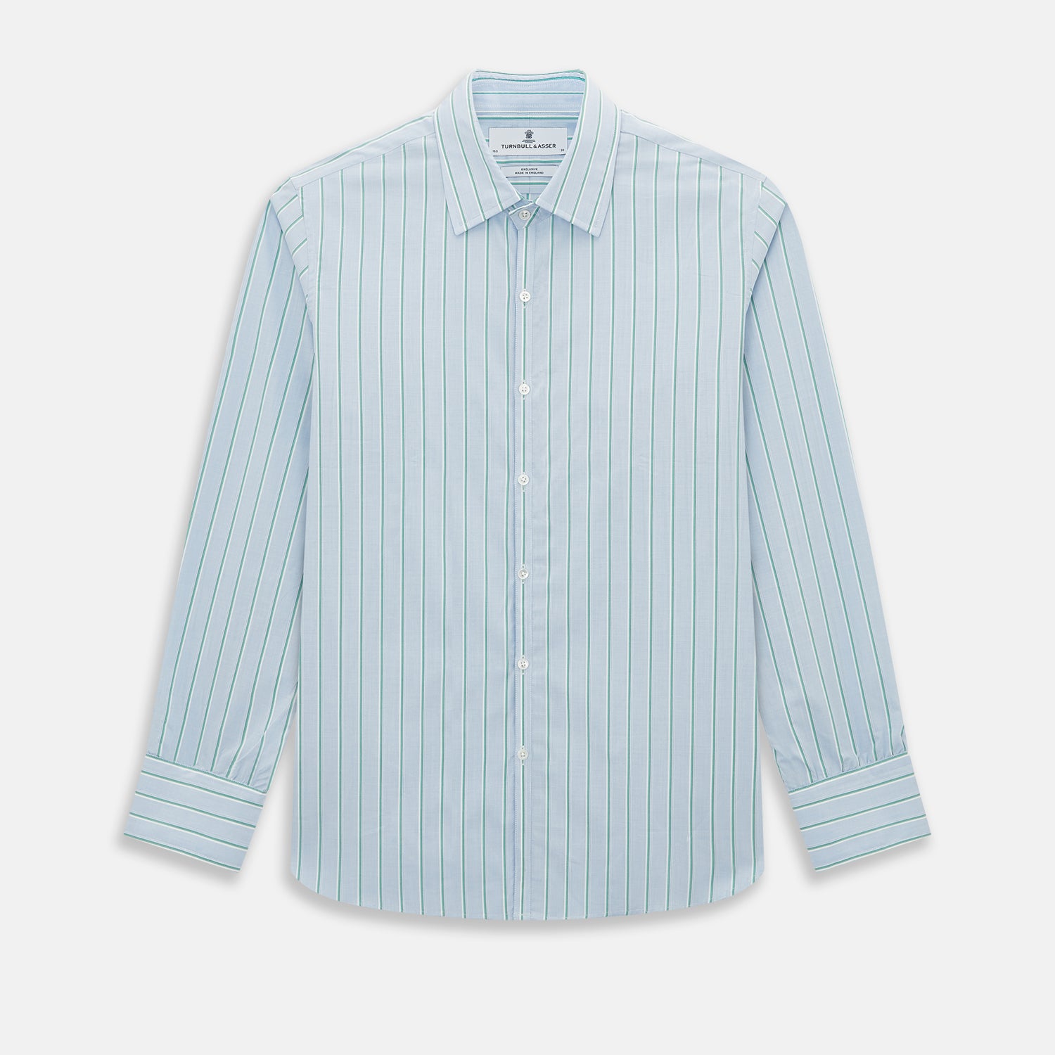 Image 1 of product Blue and Green Multi-Stripe Westminster Shirt