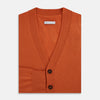 View 4 of product Orange Cashmere Cardigan