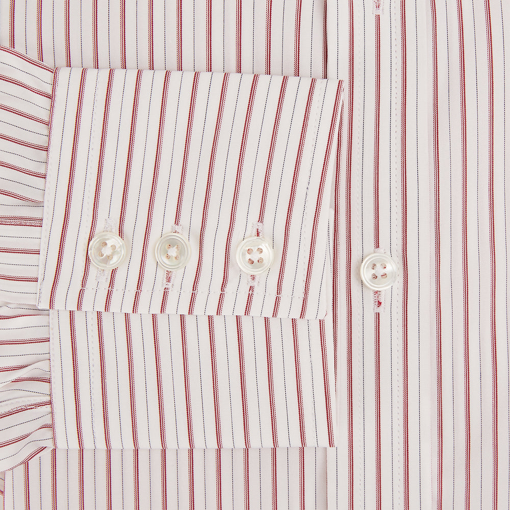 Red Multi Ticking Stripe Mayfair Shirt