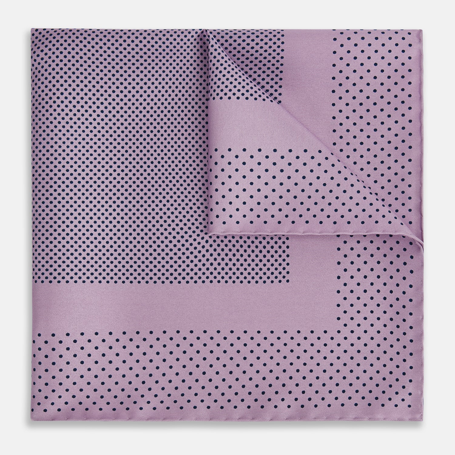 View 1 of product Lilac Dot Silk Pocket Square