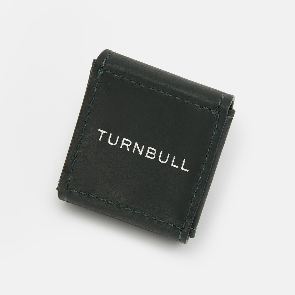 Forest Green Leather Cufflinks