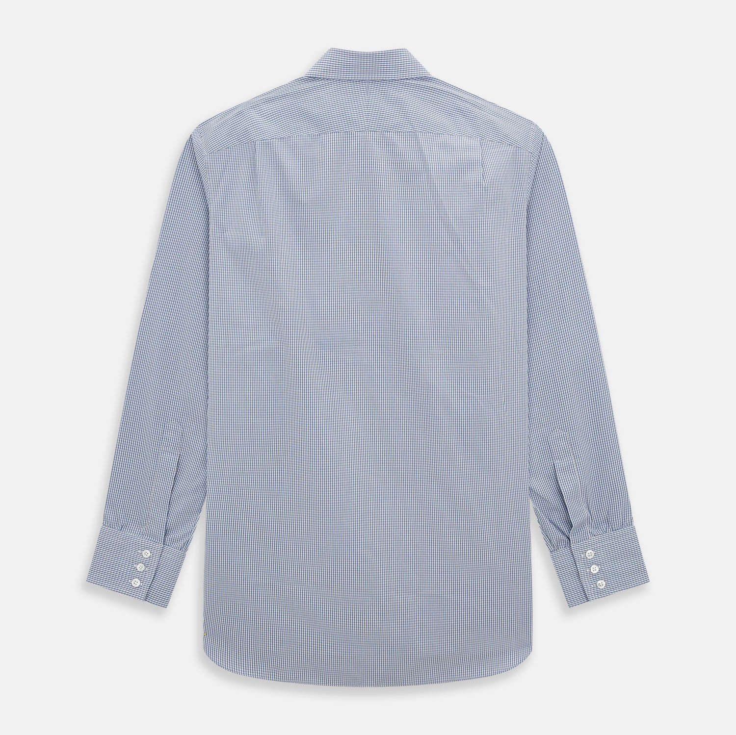 View 3 of product Pale Blue Micro Graph Check Mayfair Shirt