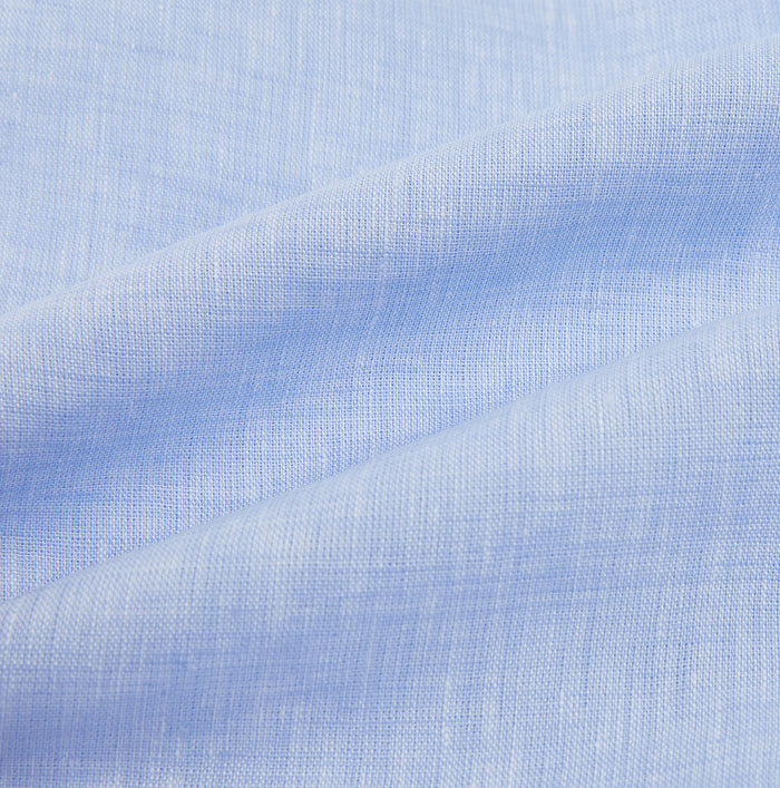 Pale Blue Linen Mayfair Shirt Image 5