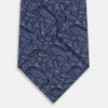 View 3 of product Navy Paisley Printed Silk Tie