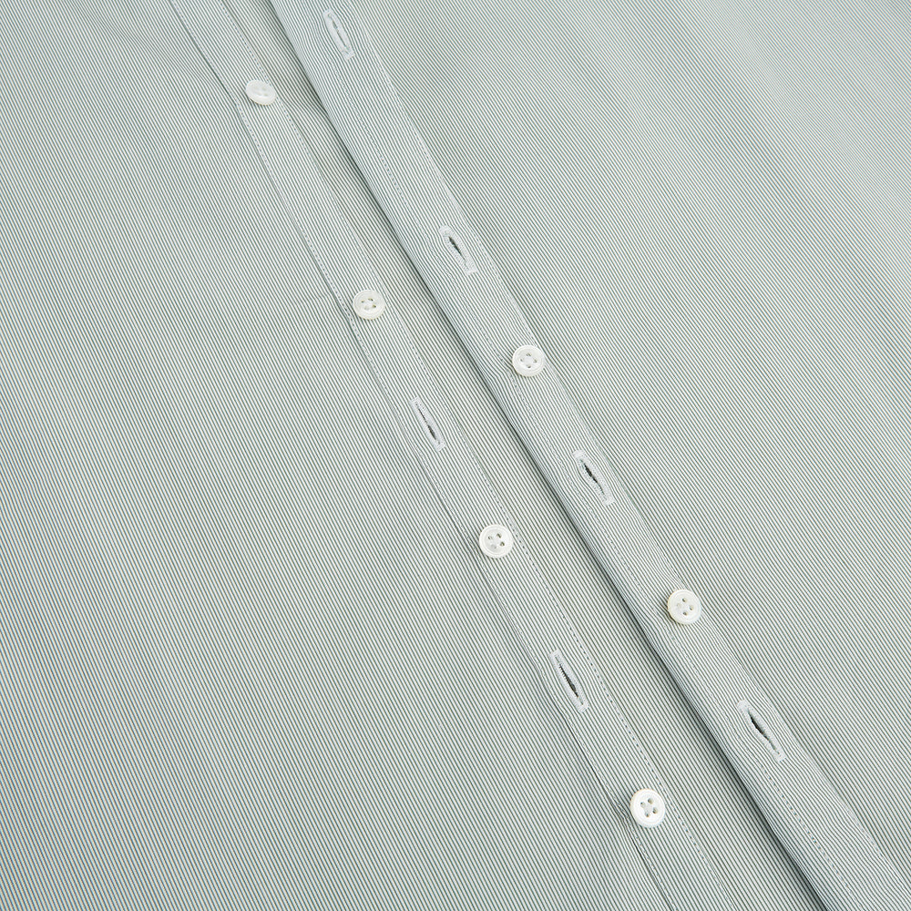 Dark Green Hairline Stripe Westminster Shirt