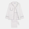 View 1 of product Women's Harriet Plain White Cotton Pyjama Set