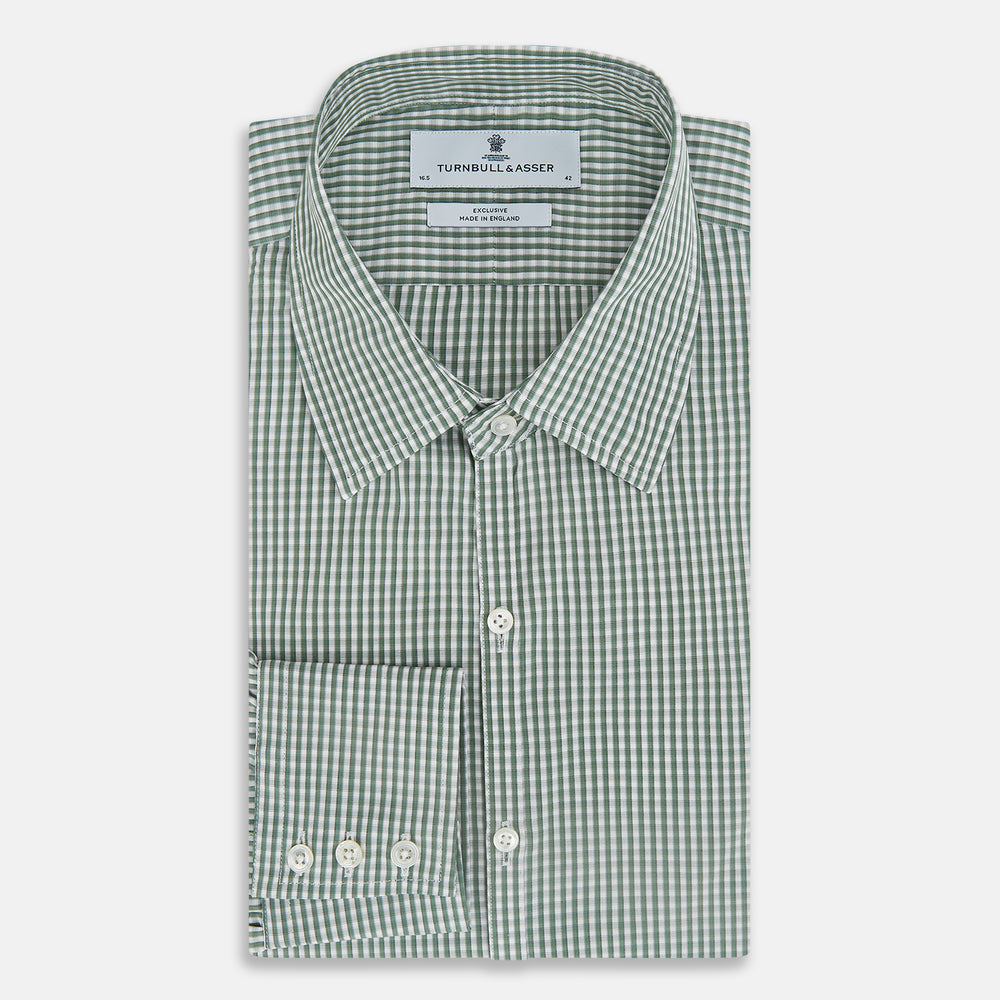 MELON GREEN MICRO SHADOW CHECK WESTMINSTER SHIRT