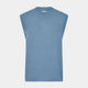 Pale Blue Fine Merino V-Neck Vest