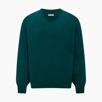 Moss Green Cashmere Round Neck Jumper Image 4