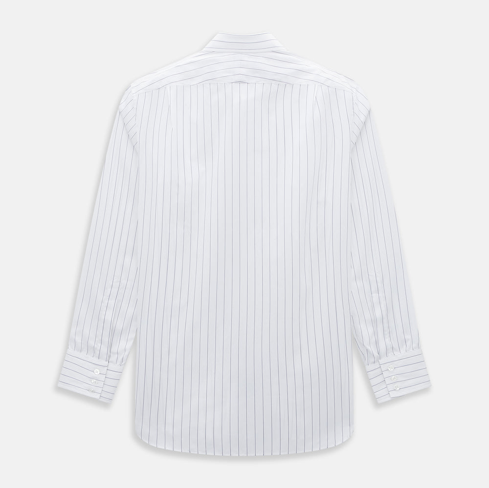 Navy Hairline Multi Stripe Mayfair Shirt