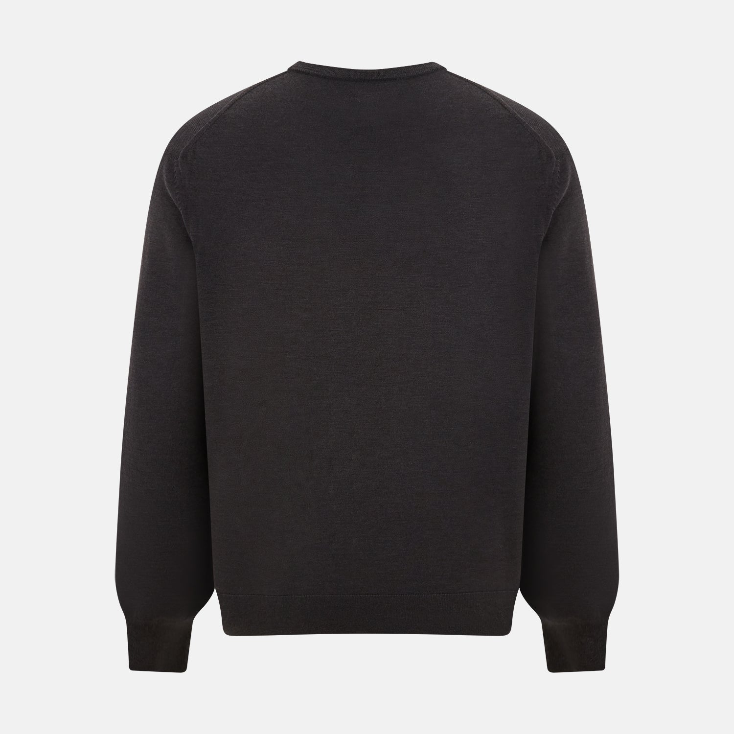 View 3 of product Charcoal Grey Merino V Neck Jumper