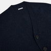 View 2 of product Navy Melange Cashmere Cardigan