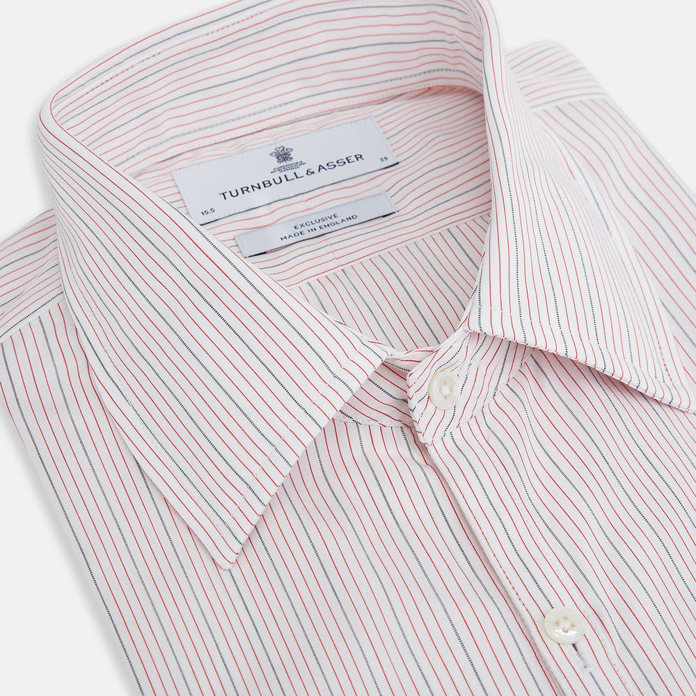 Red Hairline Stripe Westminster Shirt