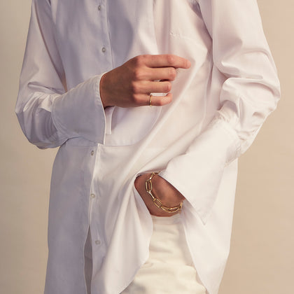 Turnbull and The Deck White Cotton Minimalist Shirt Image 5