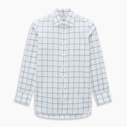 Grey Grid Check Mayfair Shirt Image 6