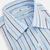Burgundy Wide Pinstripe Mayfair Shirt