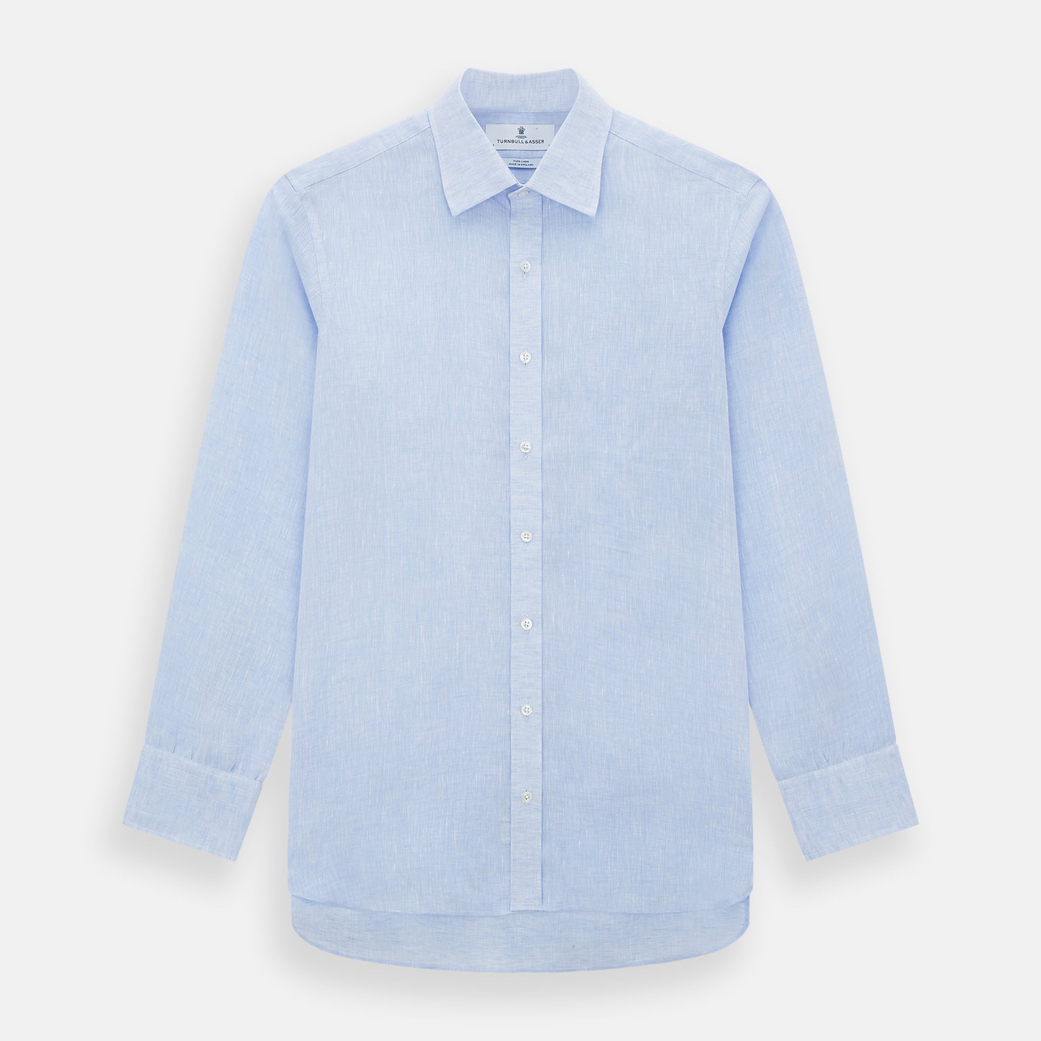 View 1 of product PALE BLUE LINEN MAYFAIR SHIRT