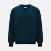 View 1 of product Dark Green Melange Cashmere Round Neck Jumper