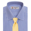 View 6 of product Blue Bengal Stripe Shirt with T&A Collar and Double Cuffs