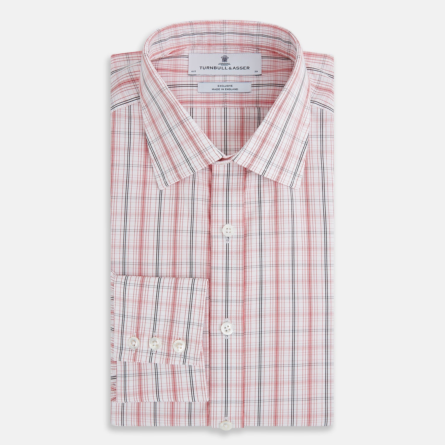 Red Multi Check Mayfair Shirt