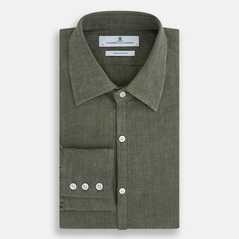 Sage Linen Westminster Shirt