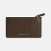 View 1 of product Dark Chocolate Leather Zip Wallet