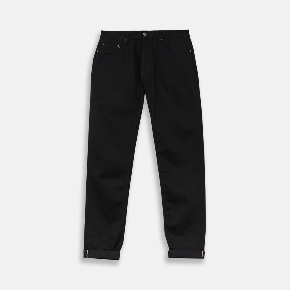 Black Italian Selvedge Denim Jeans