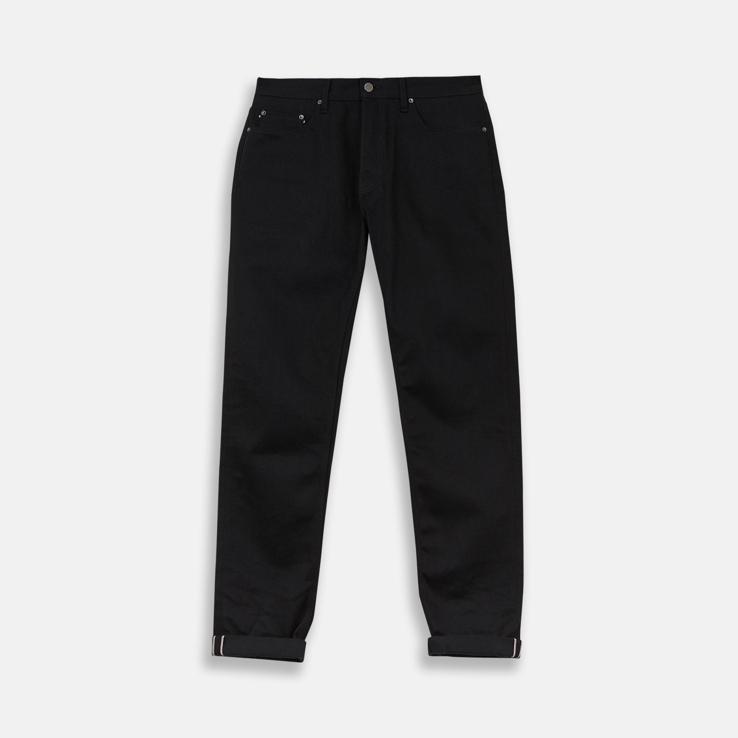 View 1 of product Black Italian Selvedge Denim Jeans