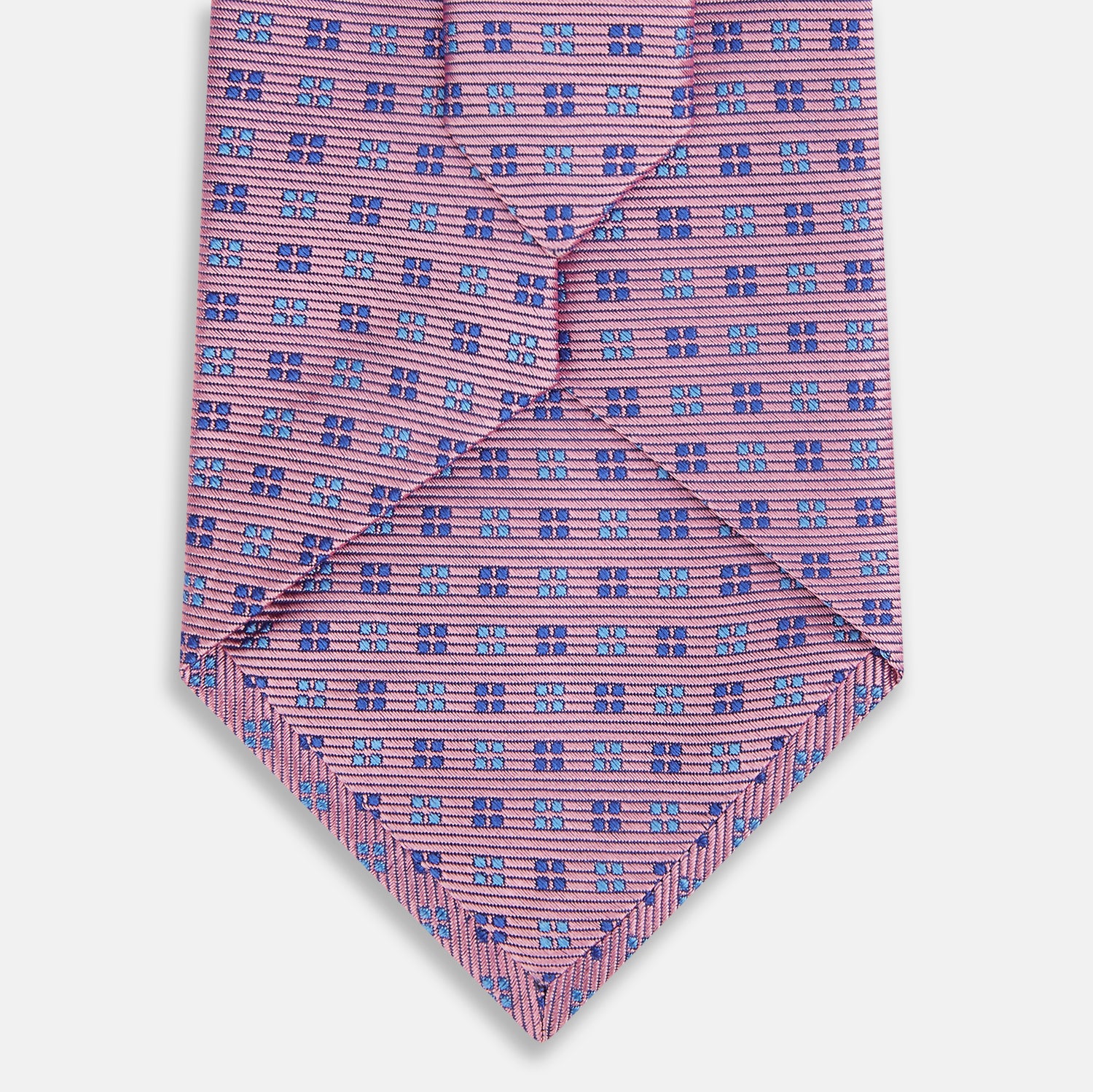View 3 of product Blue and Pink Multi Dot Silk Tie
