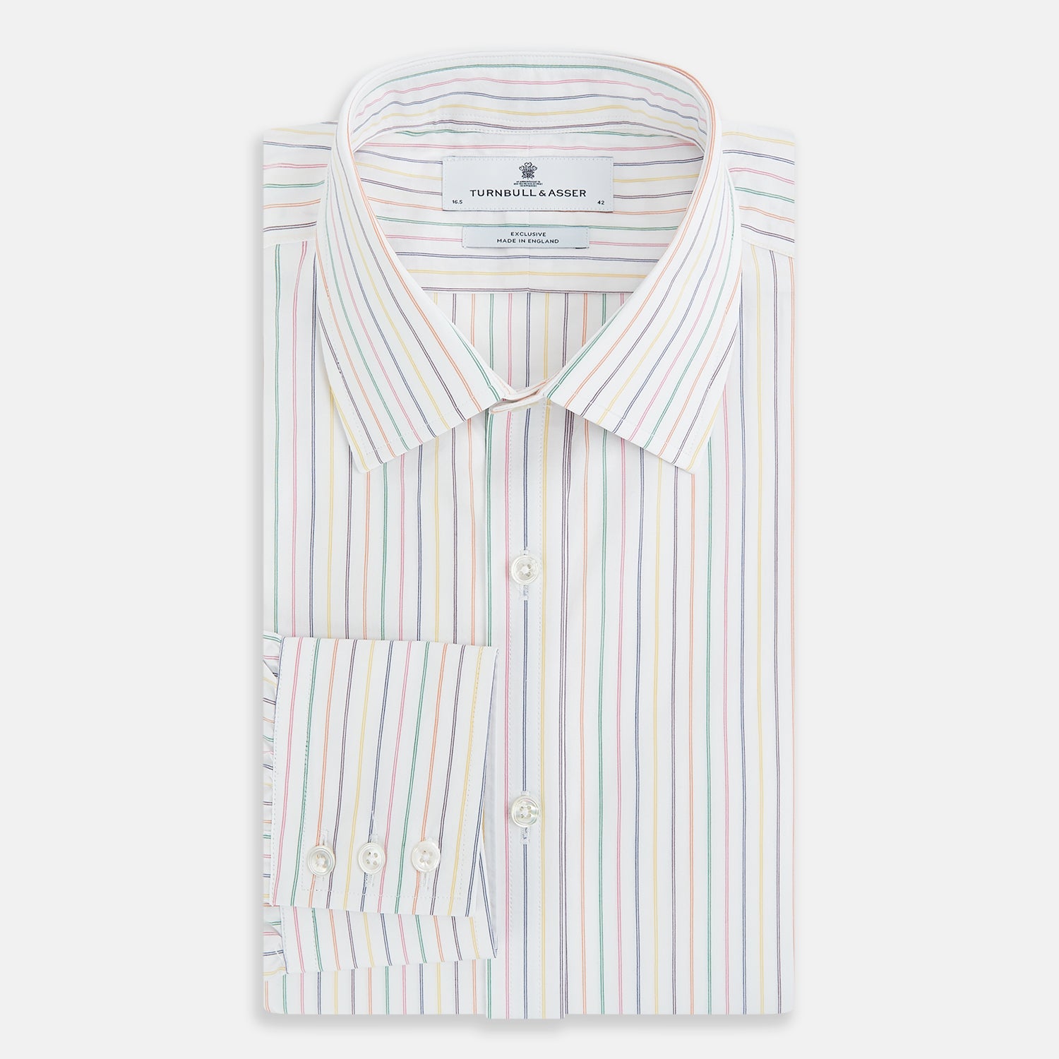 View 5 of product Rainbow Double Pinstripe Mayfair Shirt