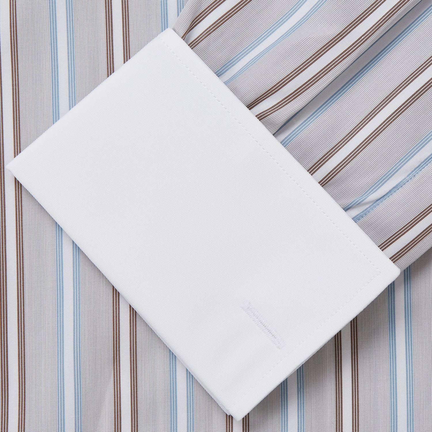 View 3 of product Beige Multi Stripe Cotton Regular Fit Penrose Shirt
