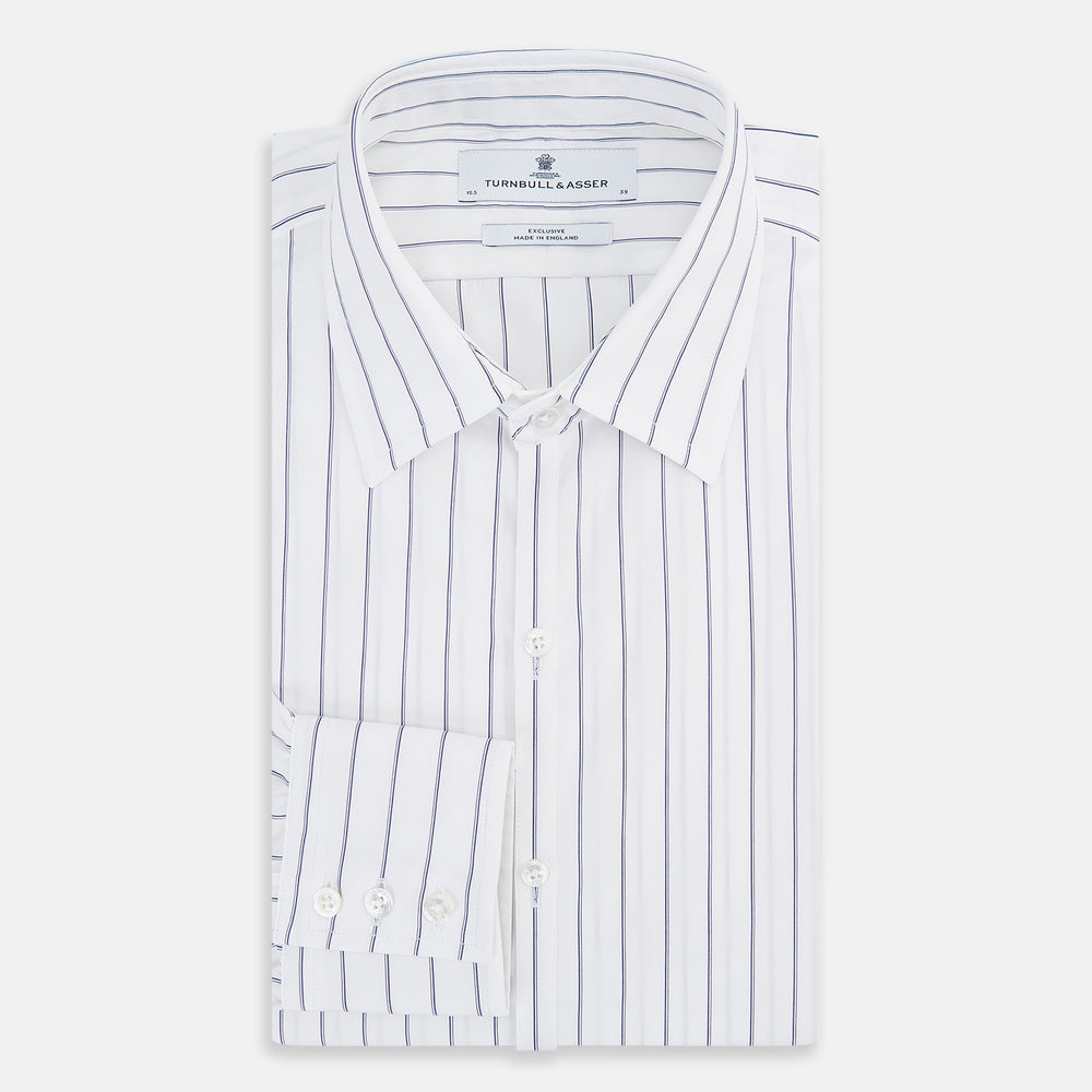 Dark Navy Double-Pinstripe Westminster Shirt