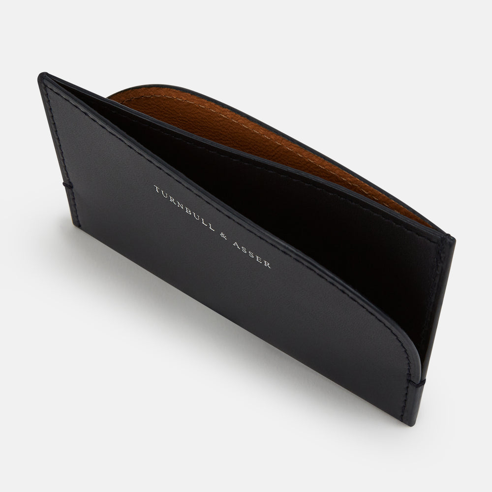 Navy Slim Rounded Card Case