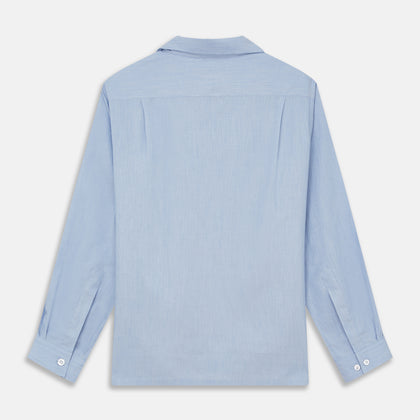 Slate Blue Chambray Holiday Fit Fellows Shirt Image 4