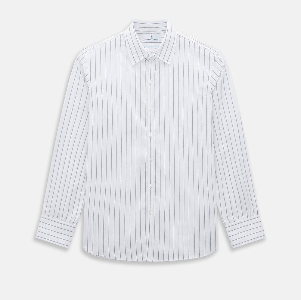 Dark Navy Double-Pinstripe Westminster Shirt