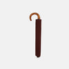 View 2 of product Burgundy Telescopic Umbrella with Brown Maple Crook Handle