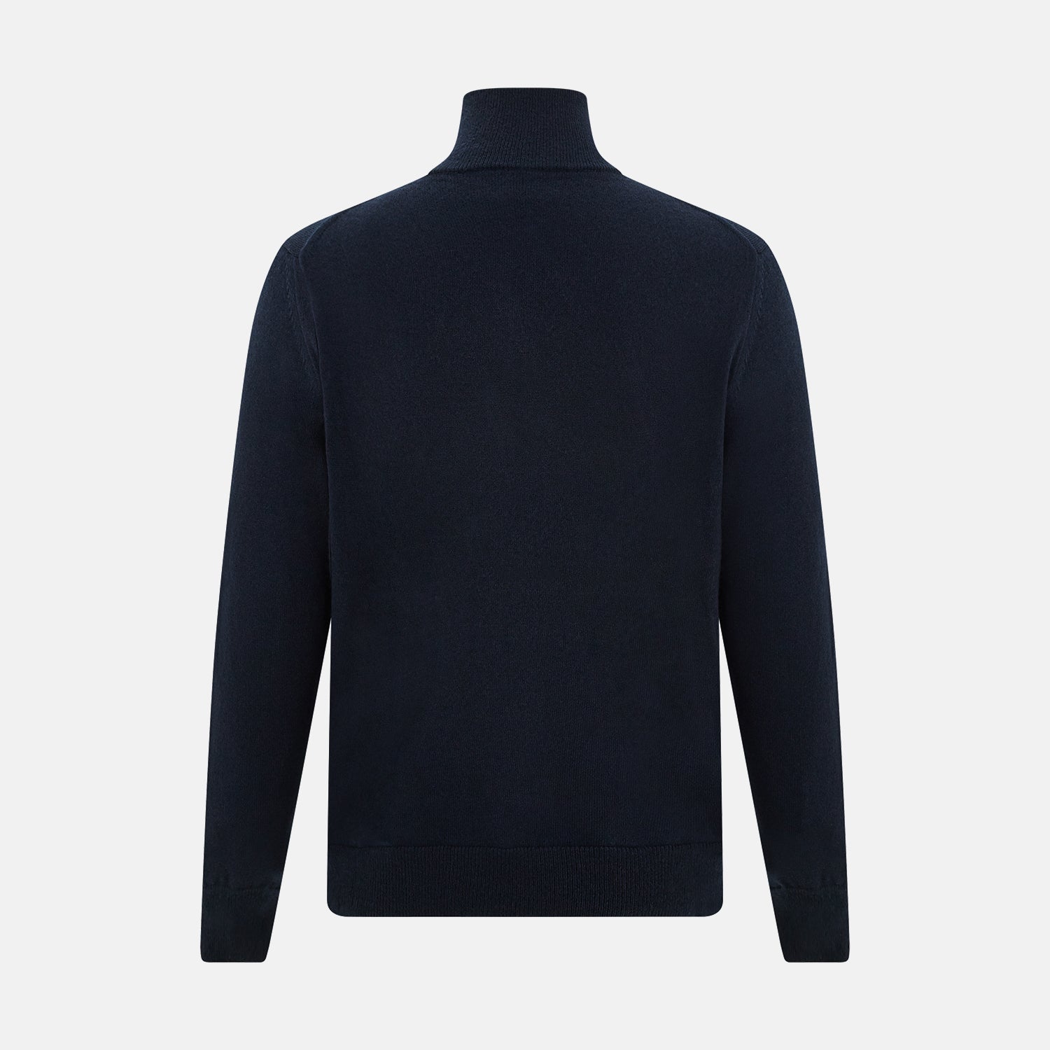 View 3 of product Midnight Blue Half-Zip Cashmere Jumper