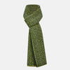 View 1 of product Petrol Green and Chartreuse Diamond-Patterned Cashmere Knitted Scarf