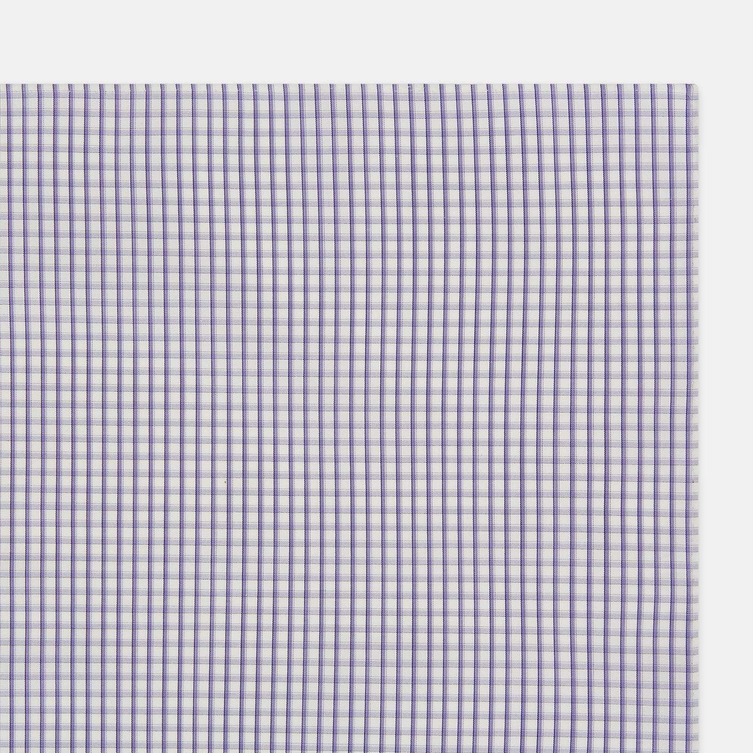 View 2 of product Purple Micro Shadow Check Hand-Rolled Handkerchief